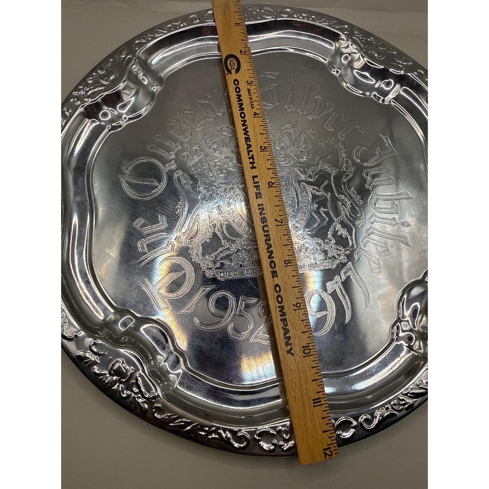 Vintage‎ Argosy Queen Elizabeth II Silver Jubilee Commemorative Tray 1952-1977 - Picture 10 of 10